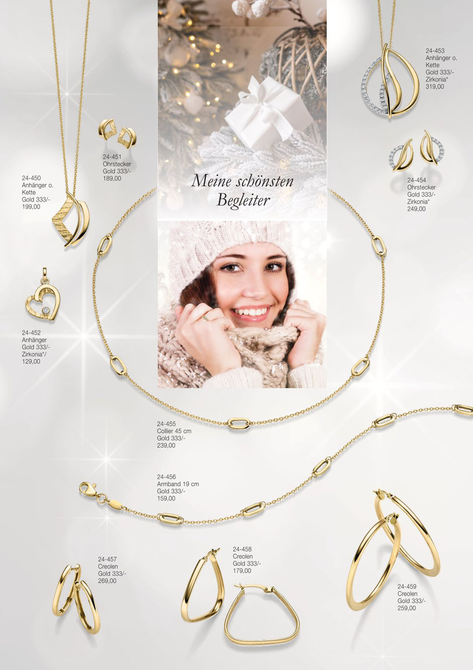 Goldschmuck Creolen 333/- Gold bei Juwelier in Düsseldorf