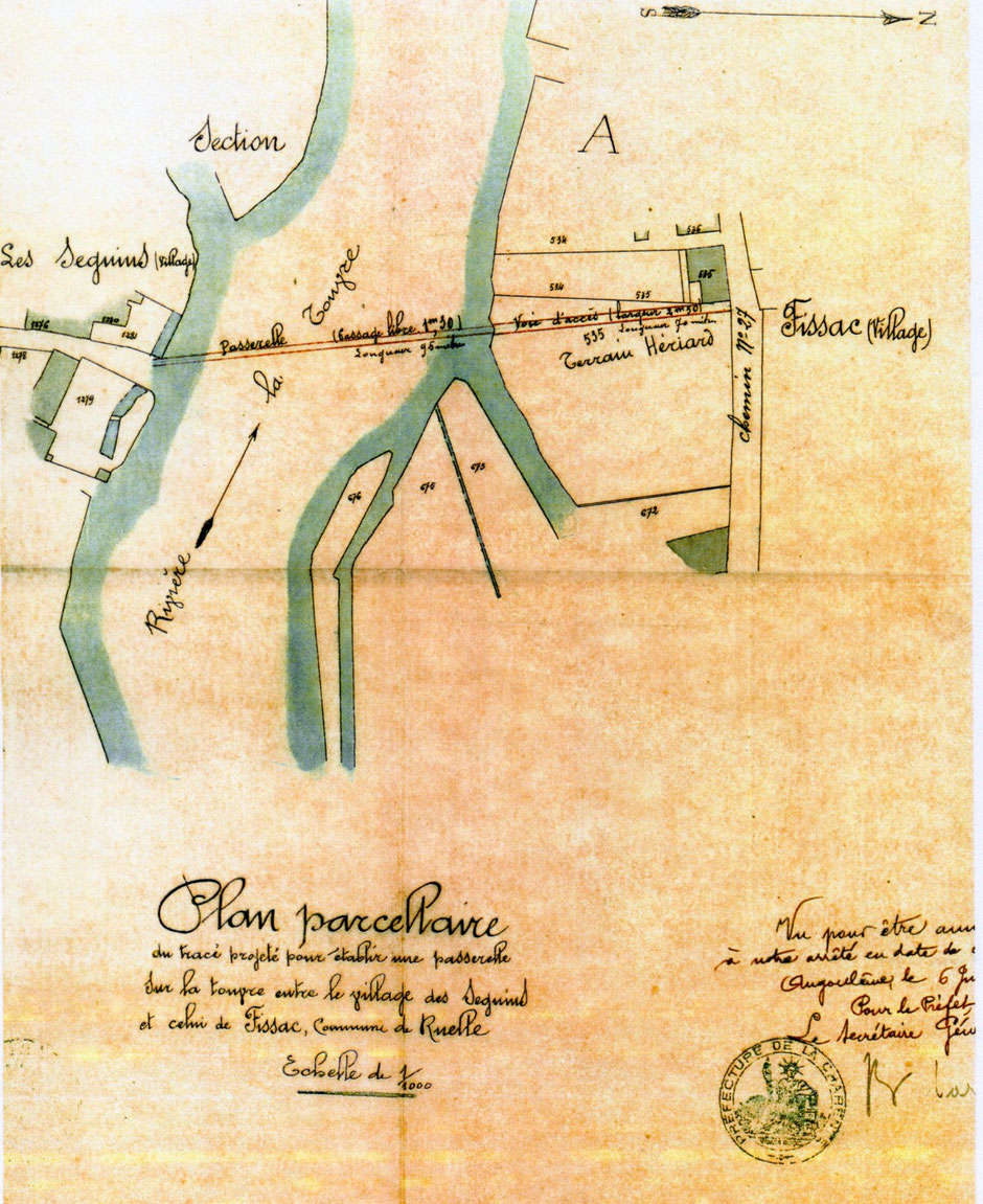 Plan visé par la préfecture le 6 juin 1911.