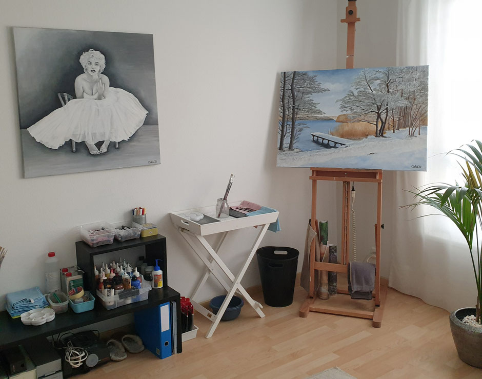 Neues Atelier in der Wohnung