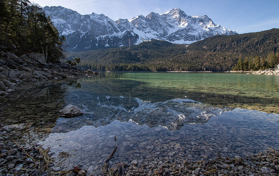 Eibsee Zugspitze Wandern in Bayern Eibseerundweg 