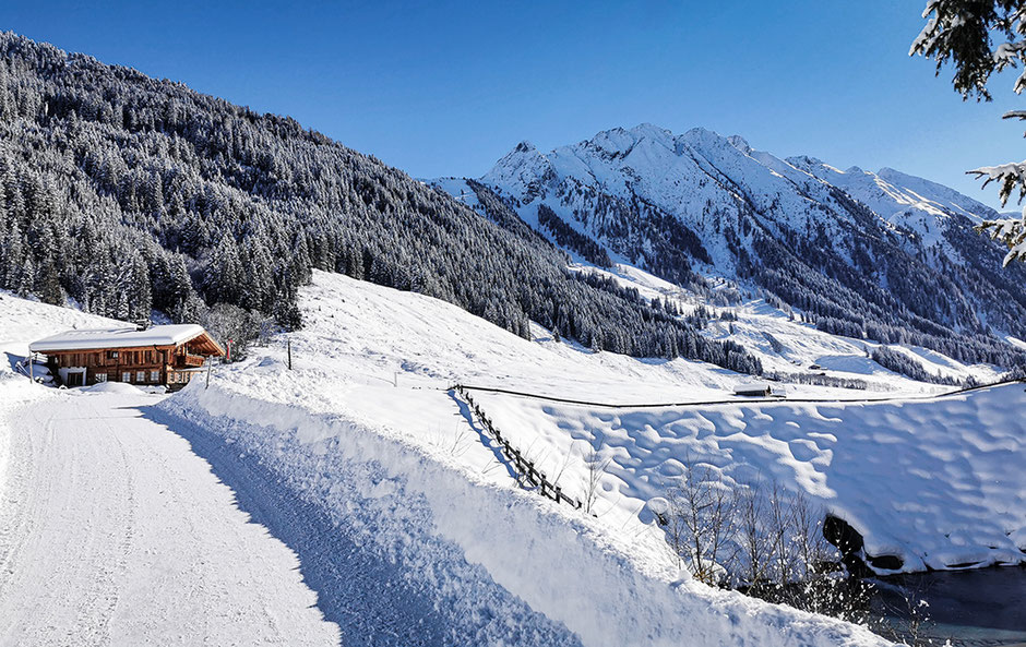 Winterwandern Zillertal, Winterwandern Gerlos, Schönachtal, Jörgleralm, Lackenalm