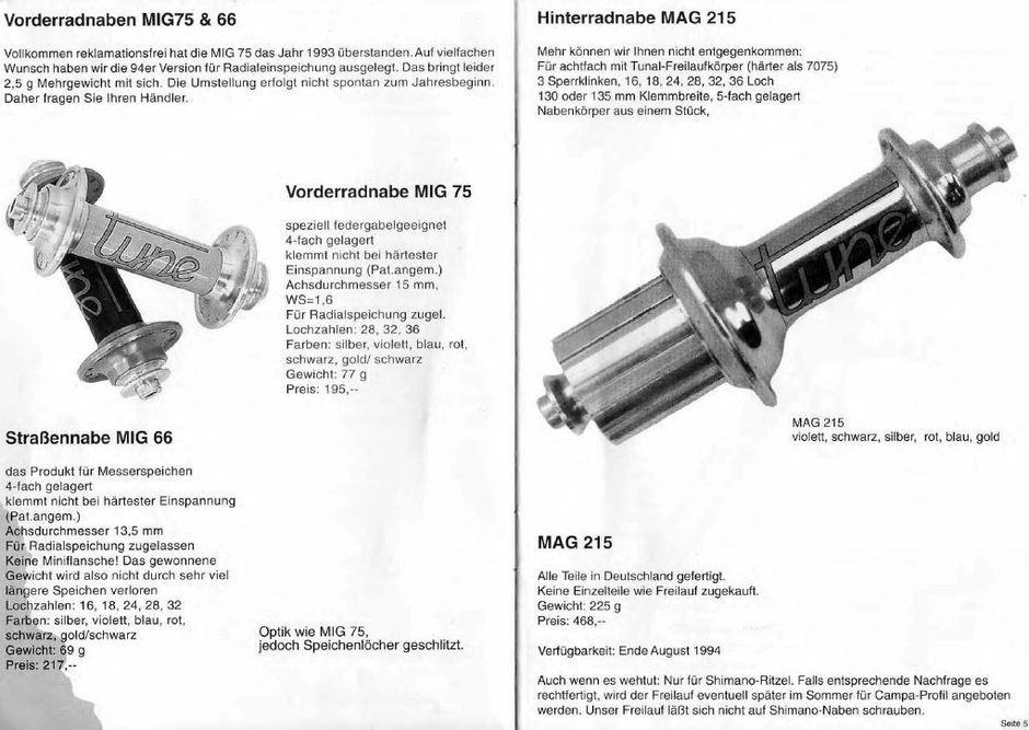 Tune catalogue - approx. 1992