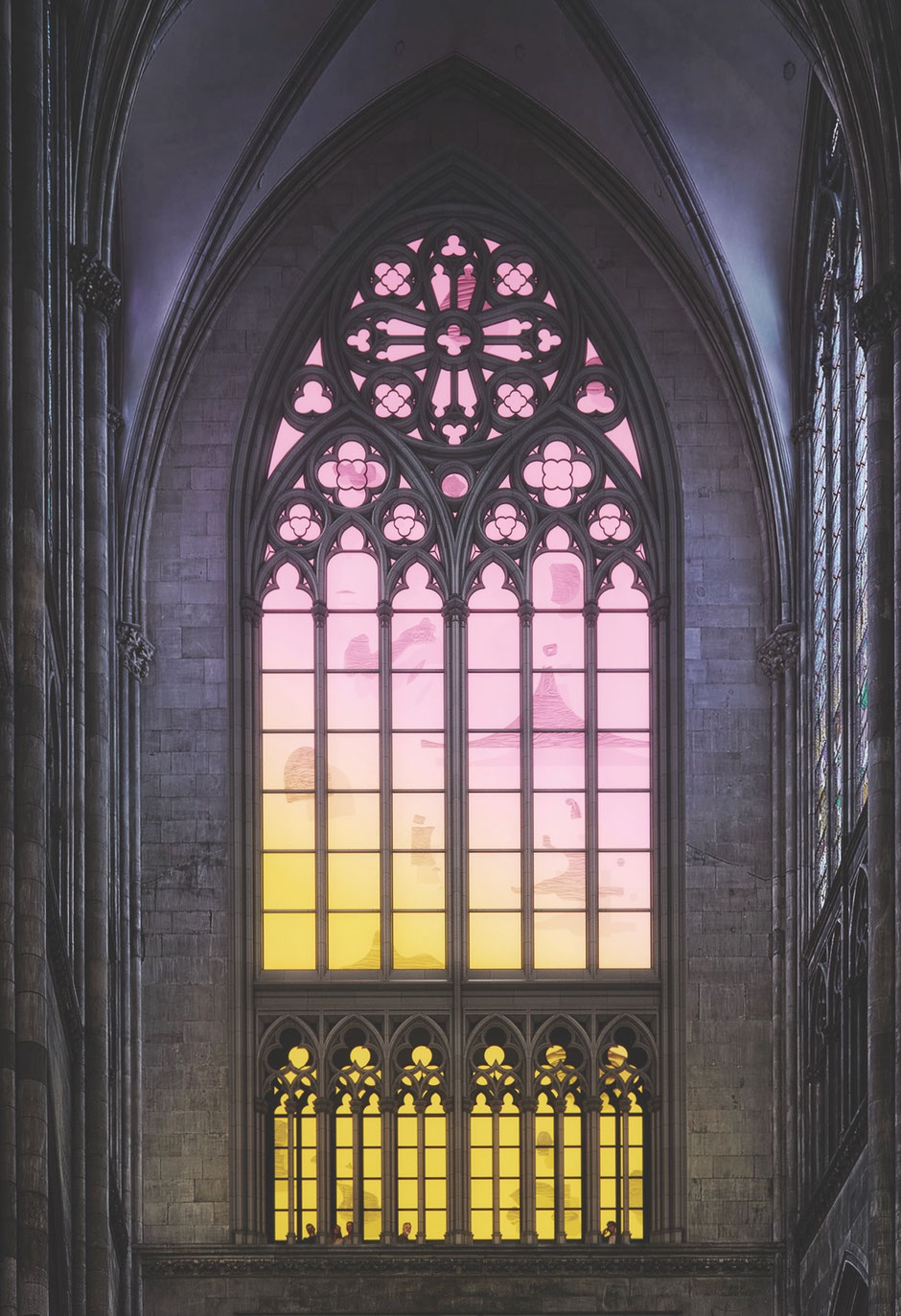 Fensterentwurf für das nördliche Querschiff des Kölner Doms (3D-Design von Oleh Fedorov)