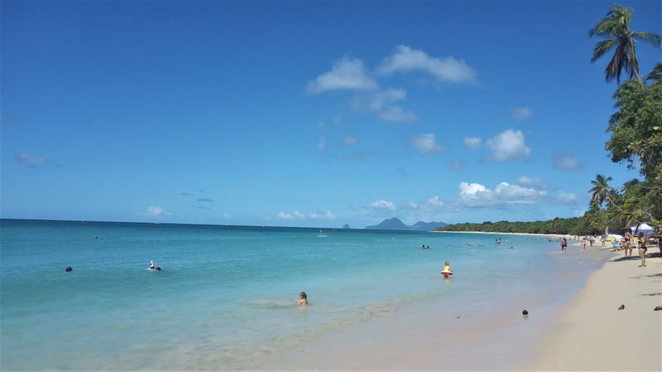 Plage de Martinique localisé à Sainte Anne photo de scooter évasion votre loueur de scooter et moto en Martinique