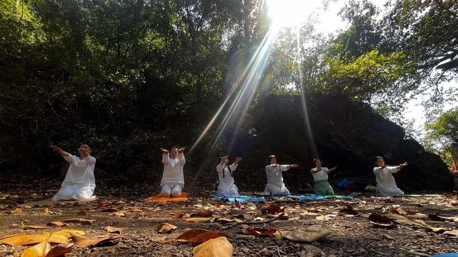 Yoga Practice Near Baraknath Temple