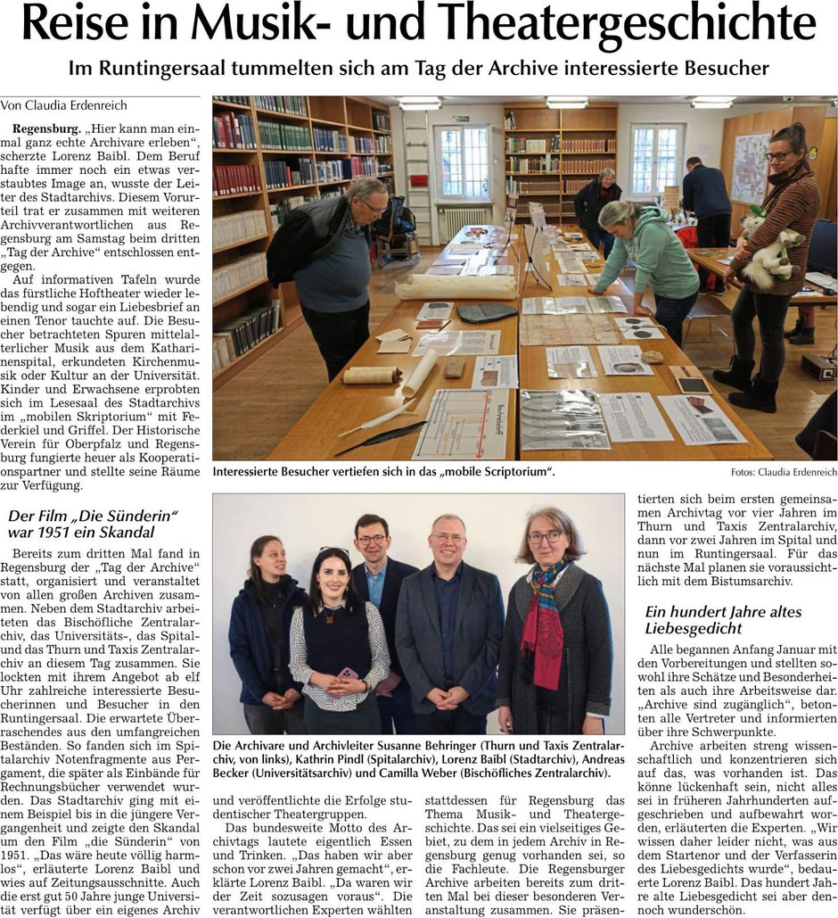 S. 13 der Regensburger Zeitung vom 04.03.2024