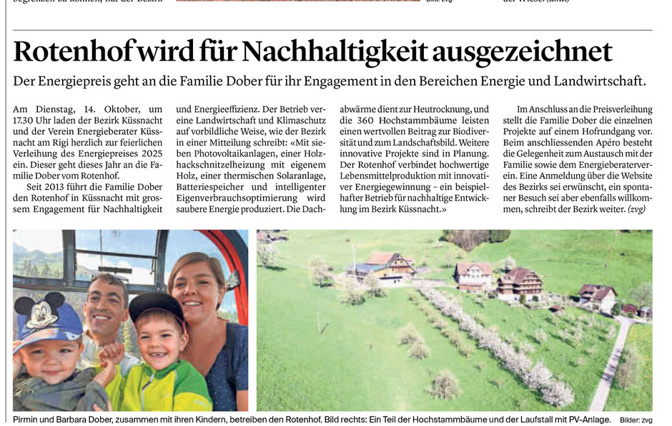 Quelle: Bote der Urschweiz, 10. Oktober 2025, Rubrik „Region“