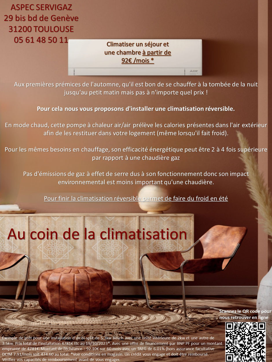 climatisation réversible Toulouse