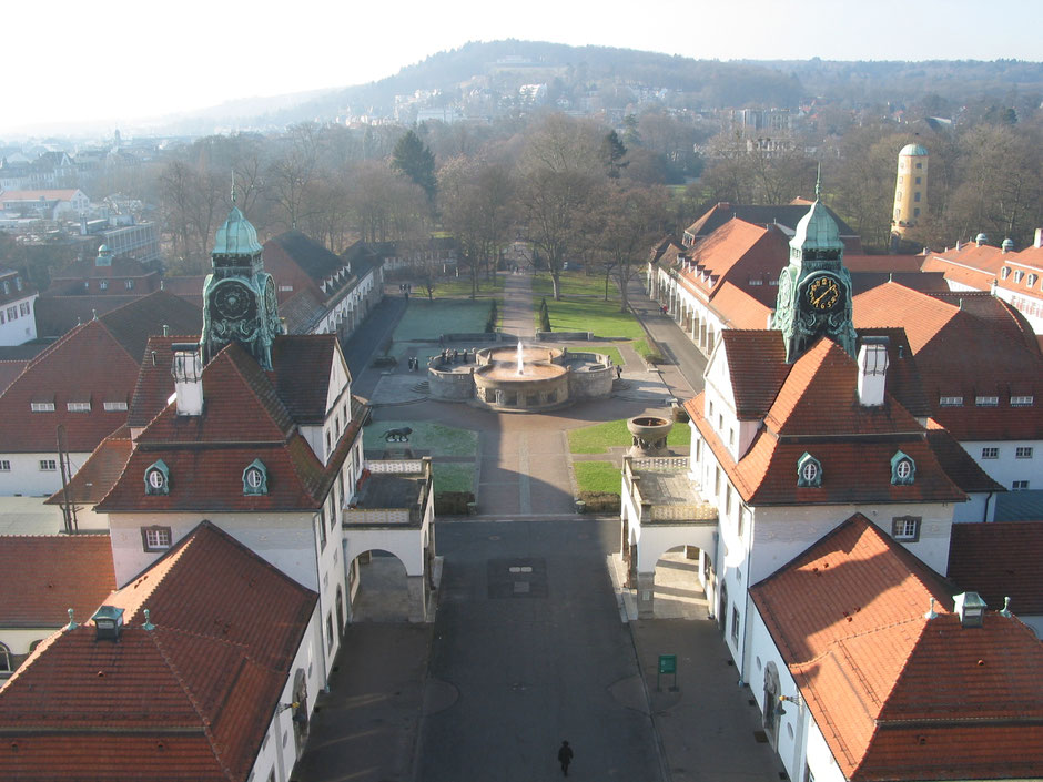 Ort der ersten Ernst-Ludwig-Buchmesse: Ernst Ludwigs Sprudelhof in Bad Nauheim am Palmsonntag, den 09. April 2017, Foto: Oliver Groß