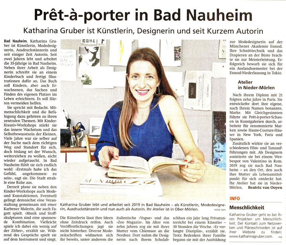 WZ 28.05.2022, Katharina Gruber PRET-A-PORTER IN BAD NAUHEIM von Beatrix van Ooyen