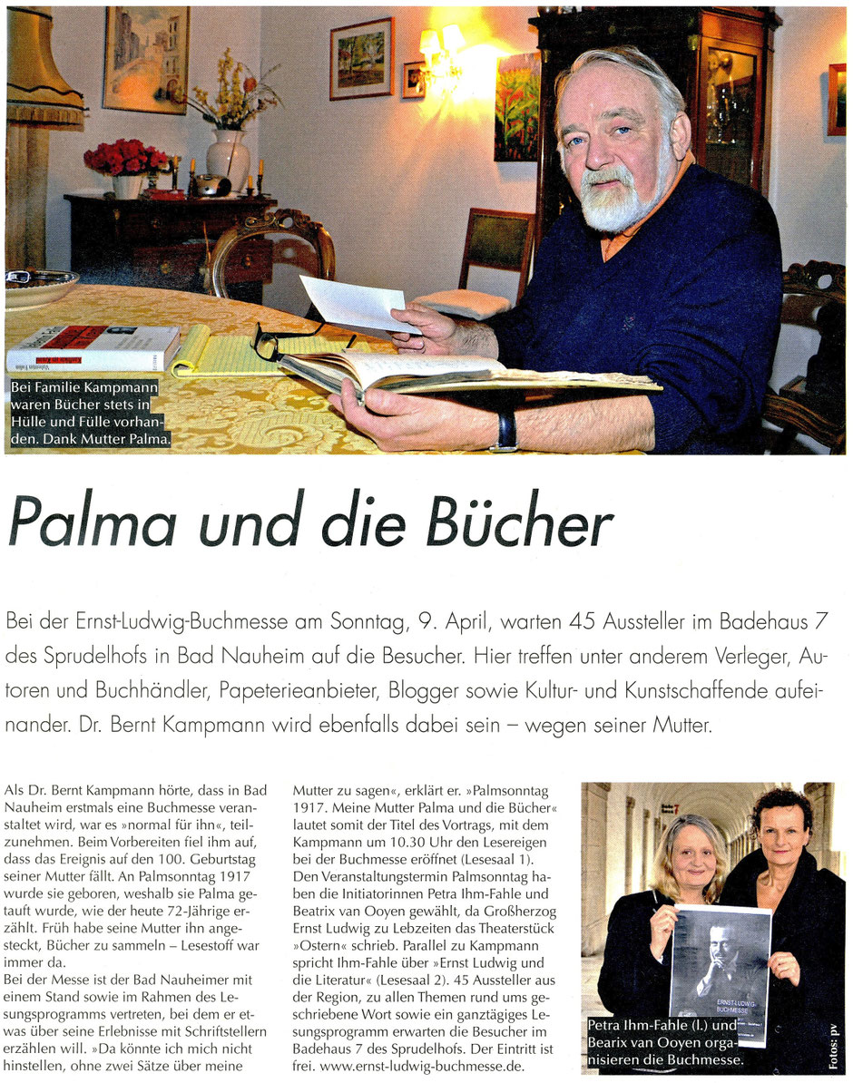 Palma und die Bücher, Streifzug 4/2017, Text und Fotos : pm