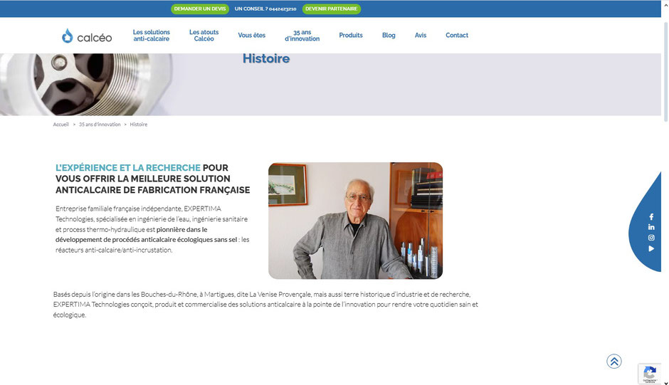 Ecriture des textes du nouveau site web Calceo