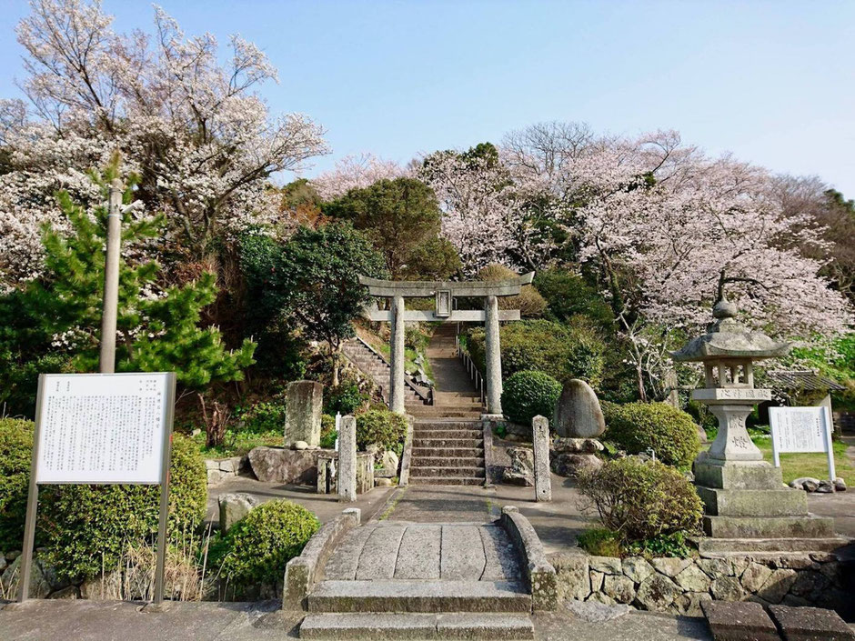 鎮懐石八幡宮の鳥居