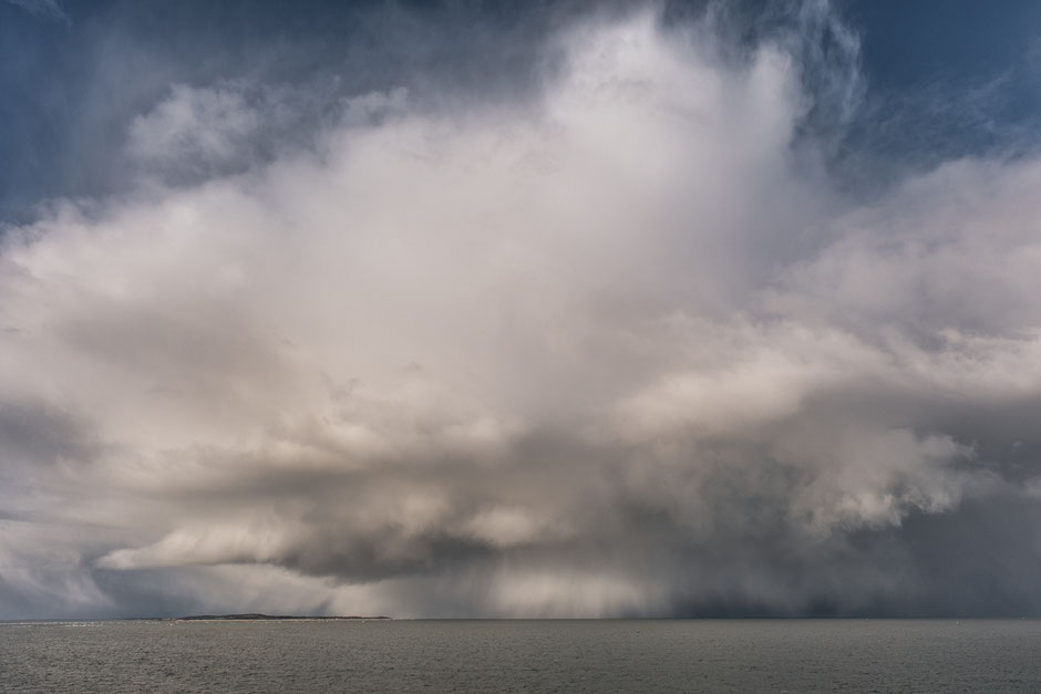 Winterwolken boven Vlieland