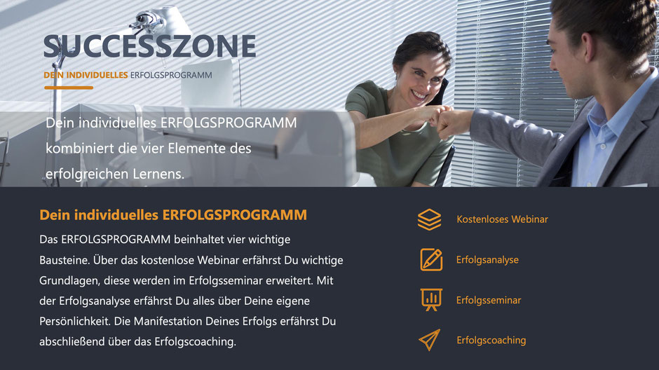 SUCCESSZONE das Erfolgsprogramm von COTUR® - Wie Du mehr Erfolgt im Leben hast