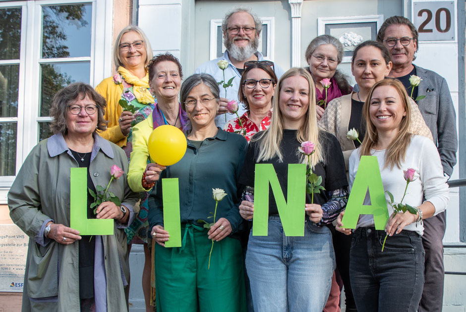 Das LINA-Projektteam der vier Landkreise