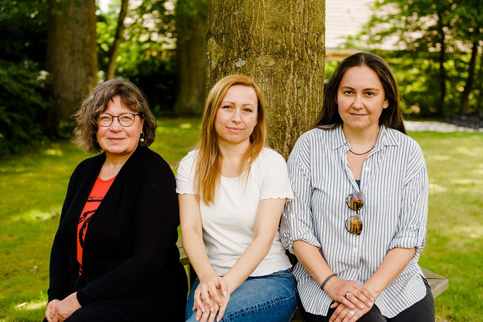 v.l.n.r.: Andrea Bartsch, Alice Derr und Sofia Berkova