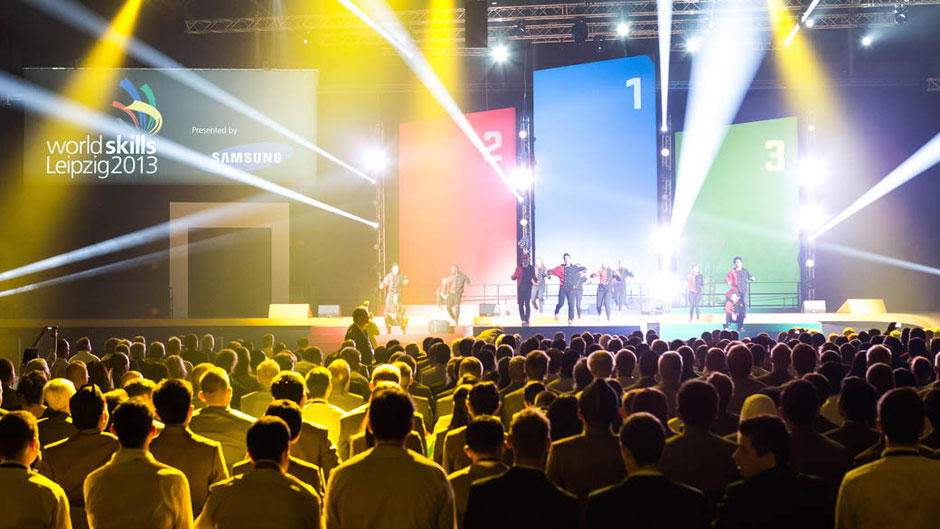 Bühne bei den Worldskills Leipzig