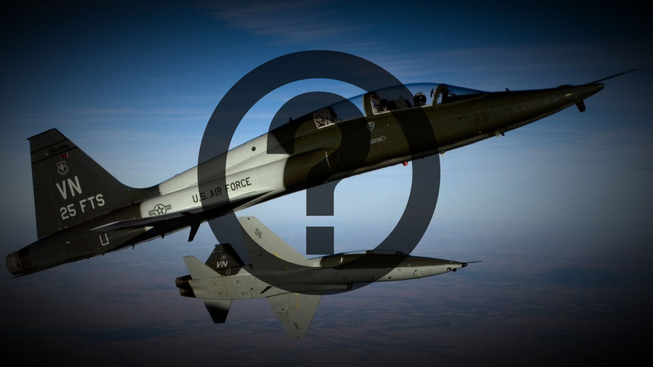 Il Northrop Grumman T-38 "Talon" spina dorsale dell'addestramento avanzato dei piloti USAF verrà sostituito per sopraggiunti limiti di età. (Foto: USAF/ elaborazione AeroStoria)