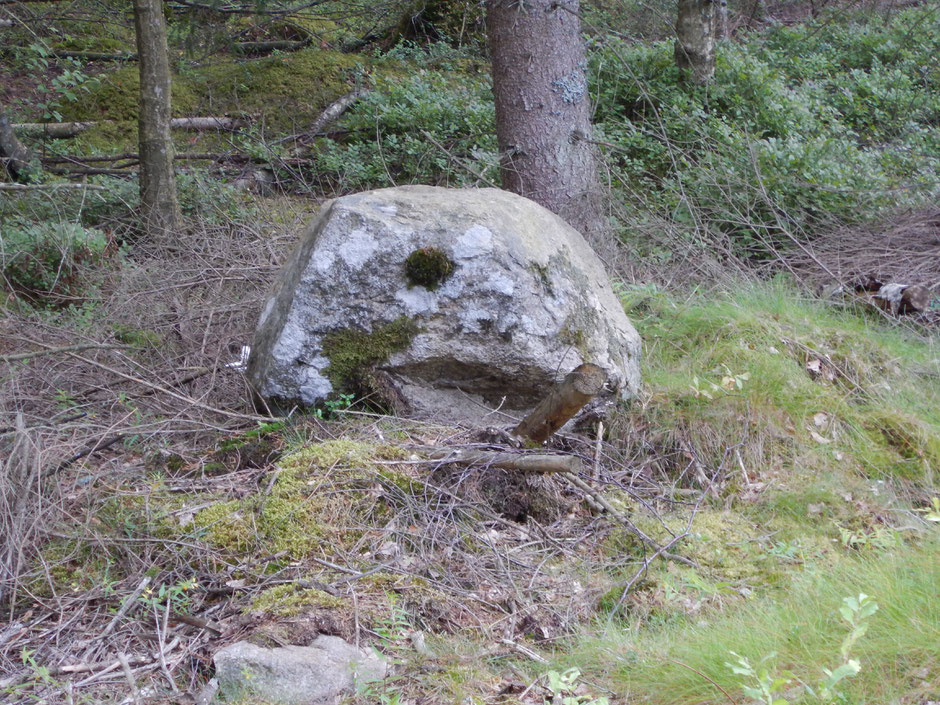 Felsen mit Kippe im Mund- wer hat das auch gesehen ?