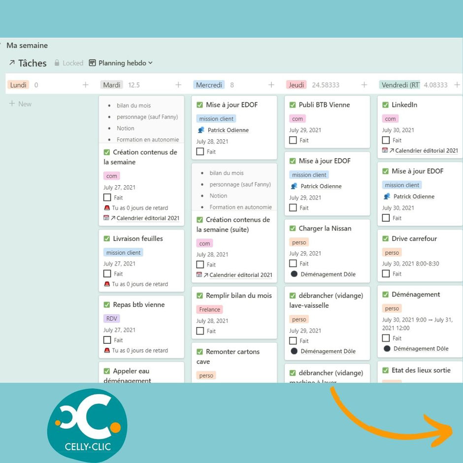 Notion outil moderne flexible to do list