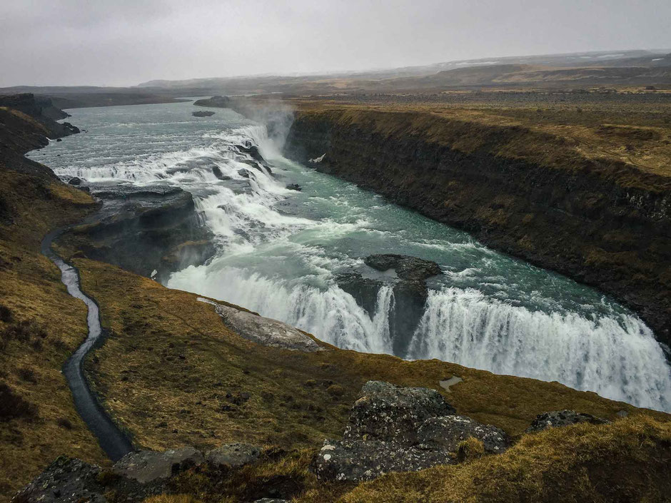 Gullfoss Waterfall Golden Circle Iceland
