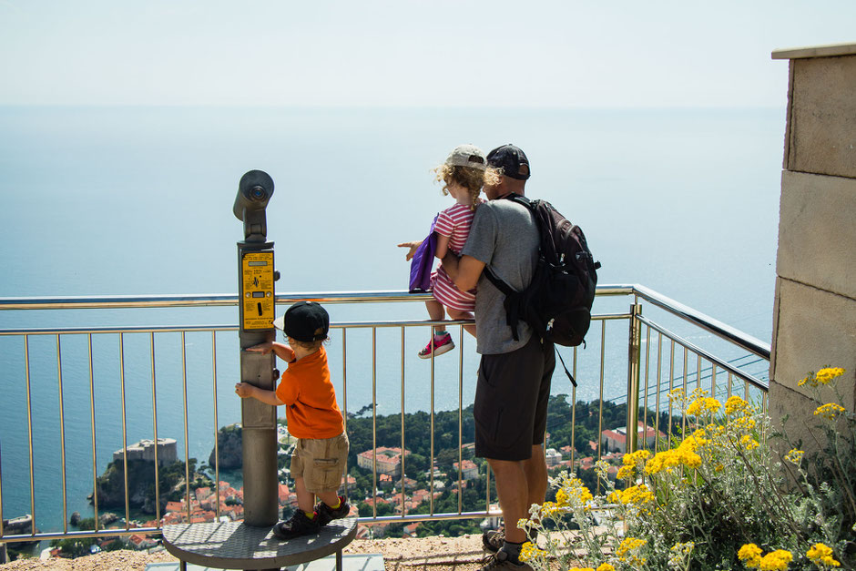 Mount Srd Cable Car in Dubrovnik Croatia with Kids