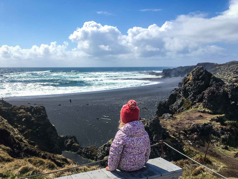 Djupalonssandur Beach Snaefellsjoekull National Park Iceland with kids