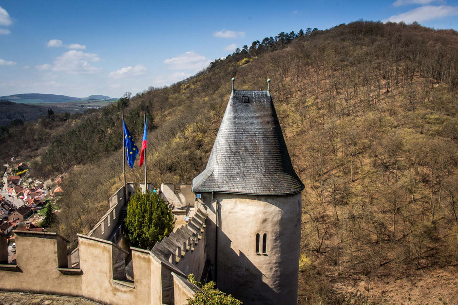 Karlstejn Castle with kids