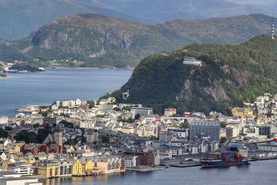 Aksla Viewpoint in Alesund Norway