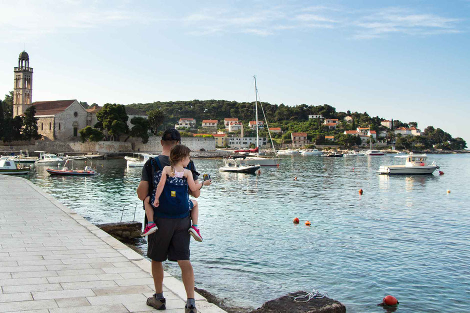 Walking from Hvar town to Milna Beach with Kids