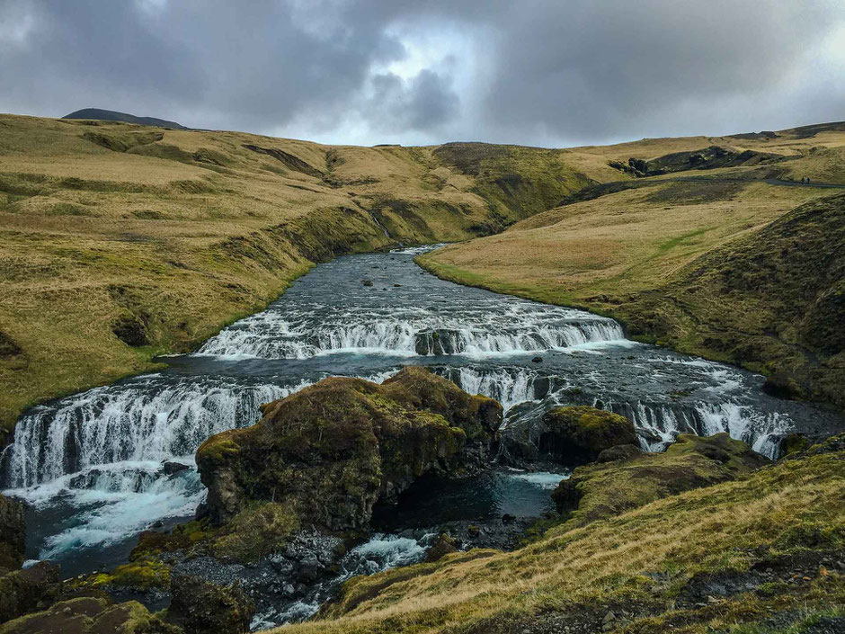 Hike near Skogafoss Waterfall in South Iceland