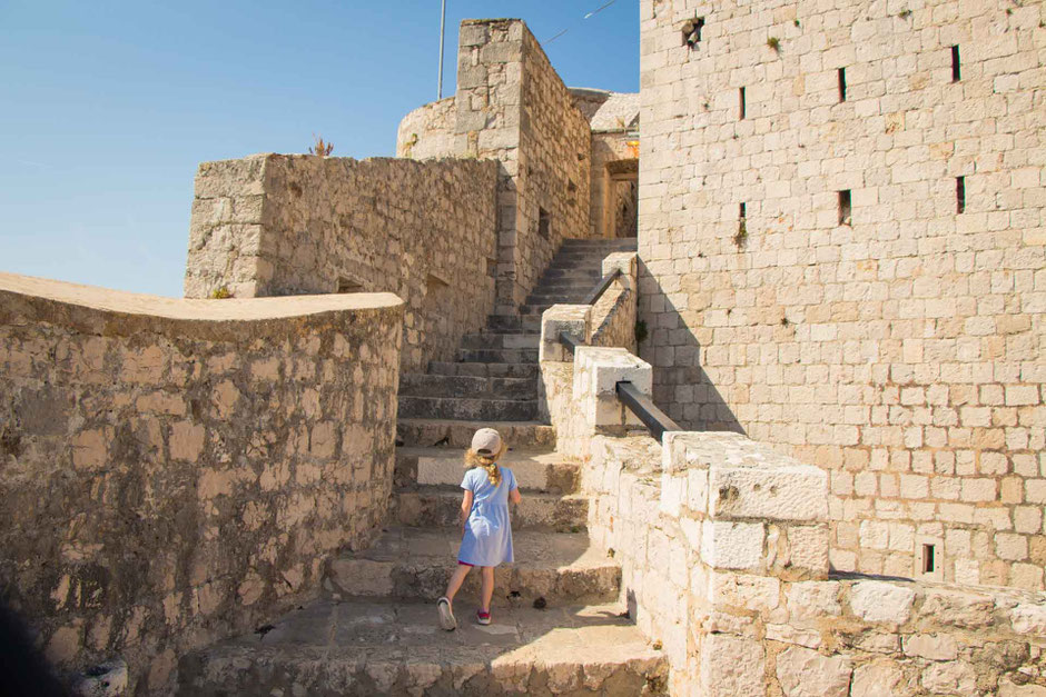 Exploring the Fortress in Hvar, Croatia with Kids