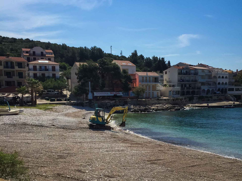 Milna Beach Hvar Croatia with Kids