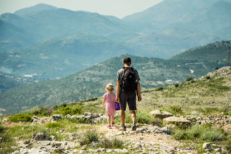 Mount Srd hiking with kids