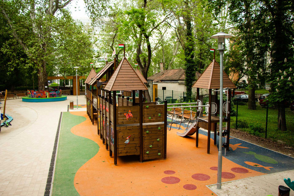 Playground in Budapest, Hungary