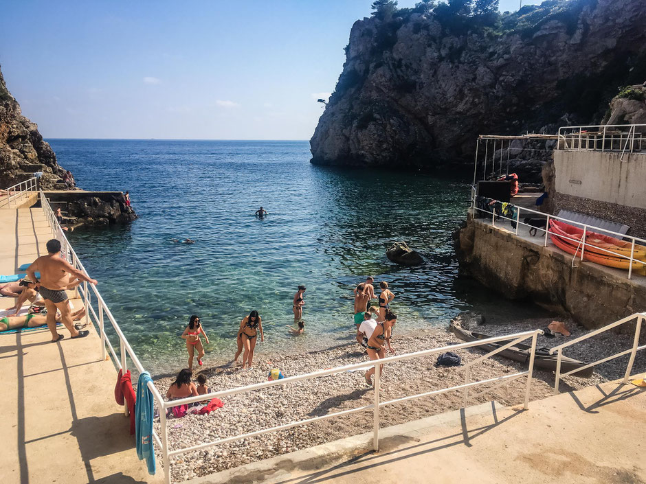 Beach Sulic in Dubrovnik Croatia