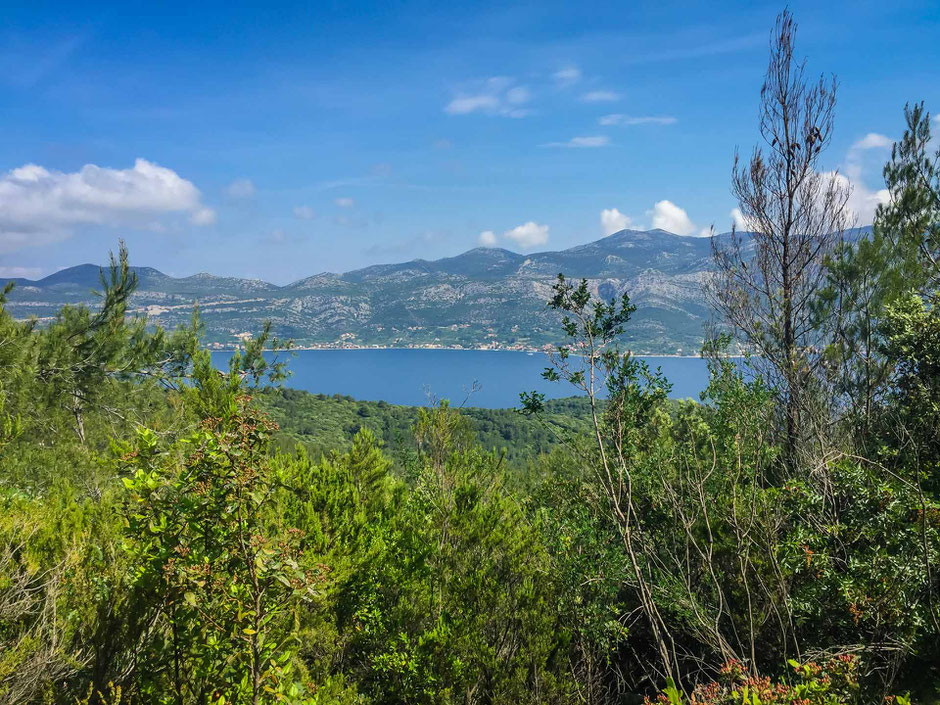 Views along the hike from Kocje to Korcula