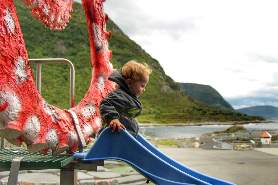 Alesund Aquarium with kids in Norway