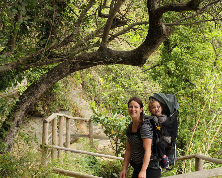Hiking Cinque Terre with Deuter Kid Comfort 3