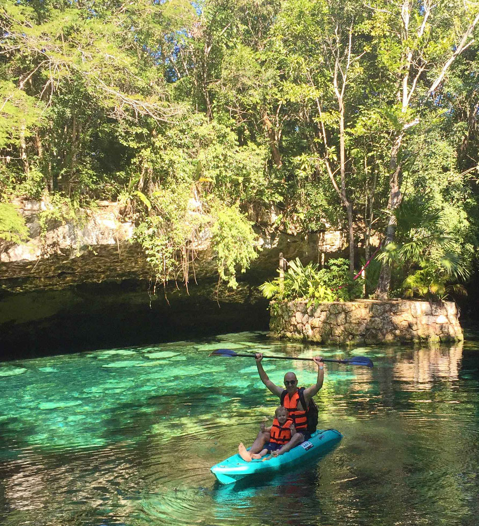 6 Awesome Eco-Adventure Parks in the Mayan Riviera - Ecopark Kantun-Chi - Try Kayaking in an open air cenote