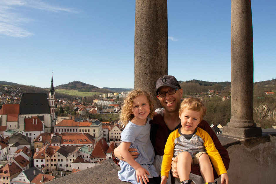 what to do in Cesky Krumlov with kids - Climbing the Cesky Krumlov Tower