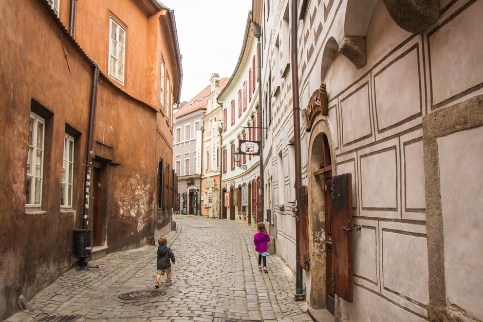 Exploring Old Town Cesky Krumlov with Kids