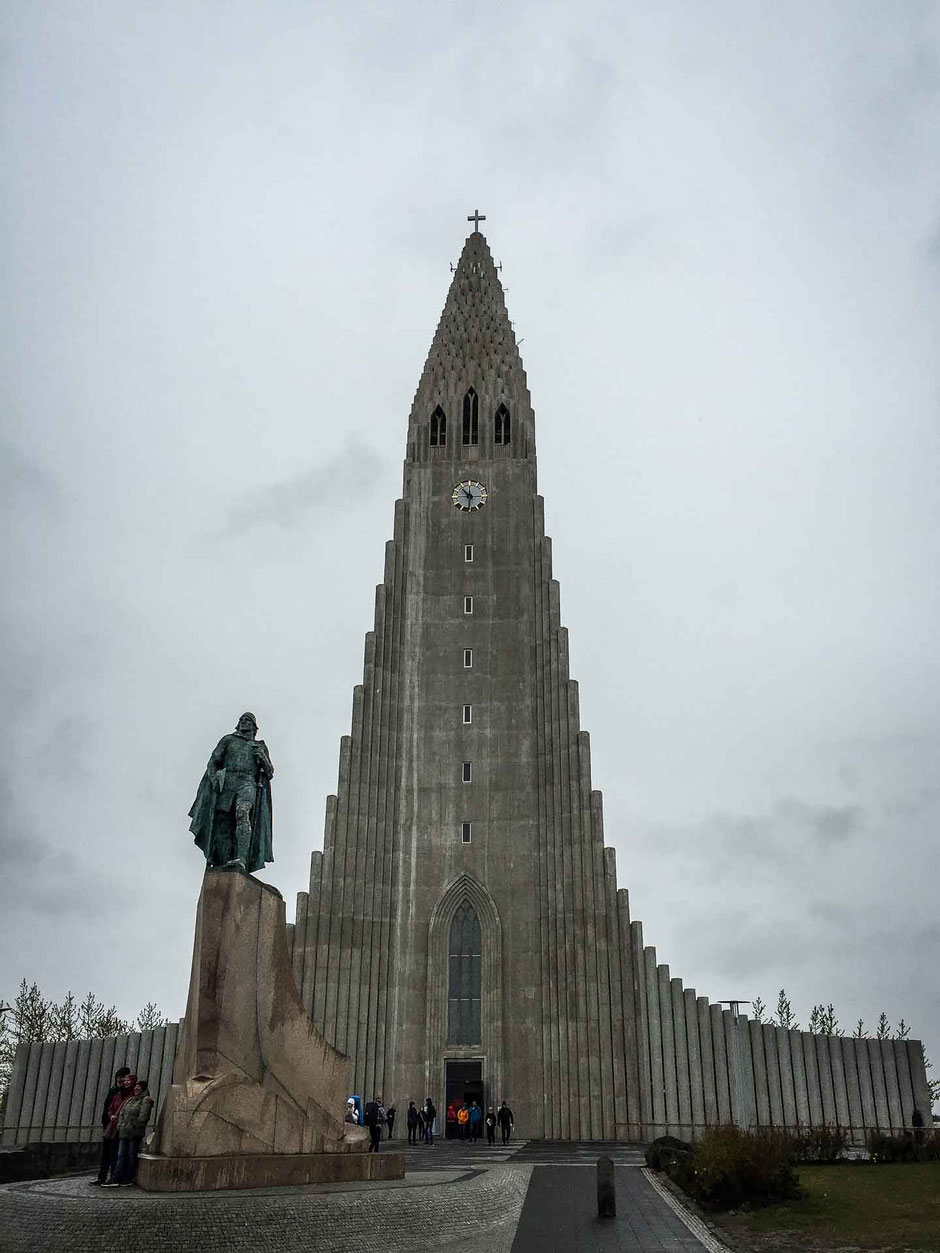 Lutheran church Hallgrimskirkja in Reykjavik Iceland