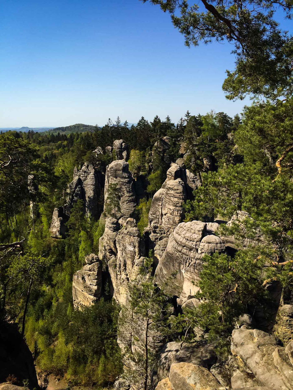 Prachovske Skaly in Bohemian Paradise Czech Republic