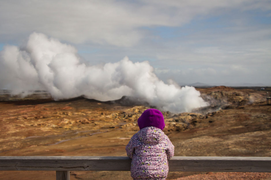Gunnuhver Geothermal Area near Reykjavik Iceland