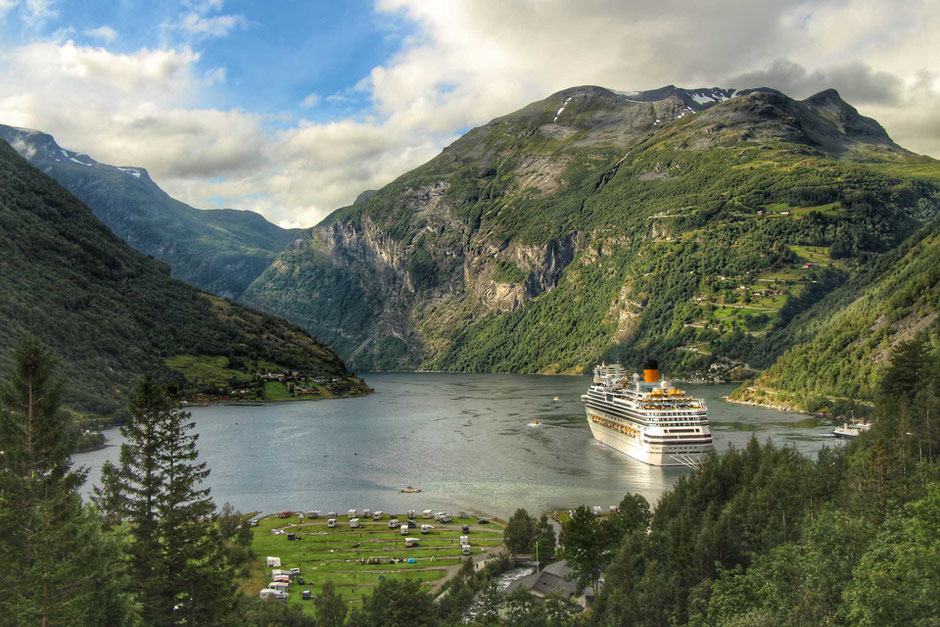 View of Geirangerfjord Norway