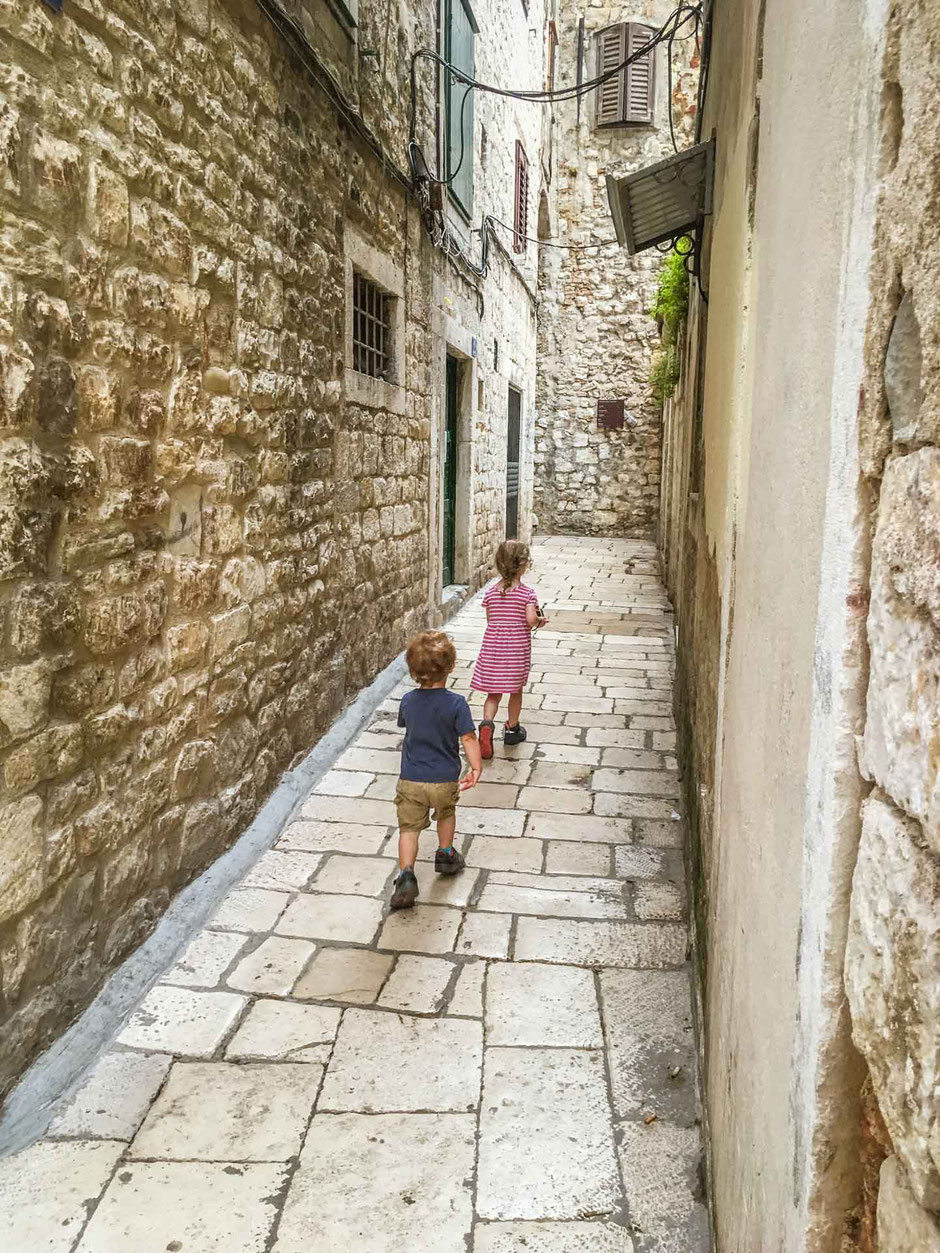 Exploring the streets of Split Croatia with Kids