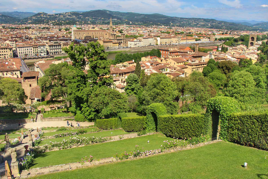 View of Florence Italy from Giardino Bardini