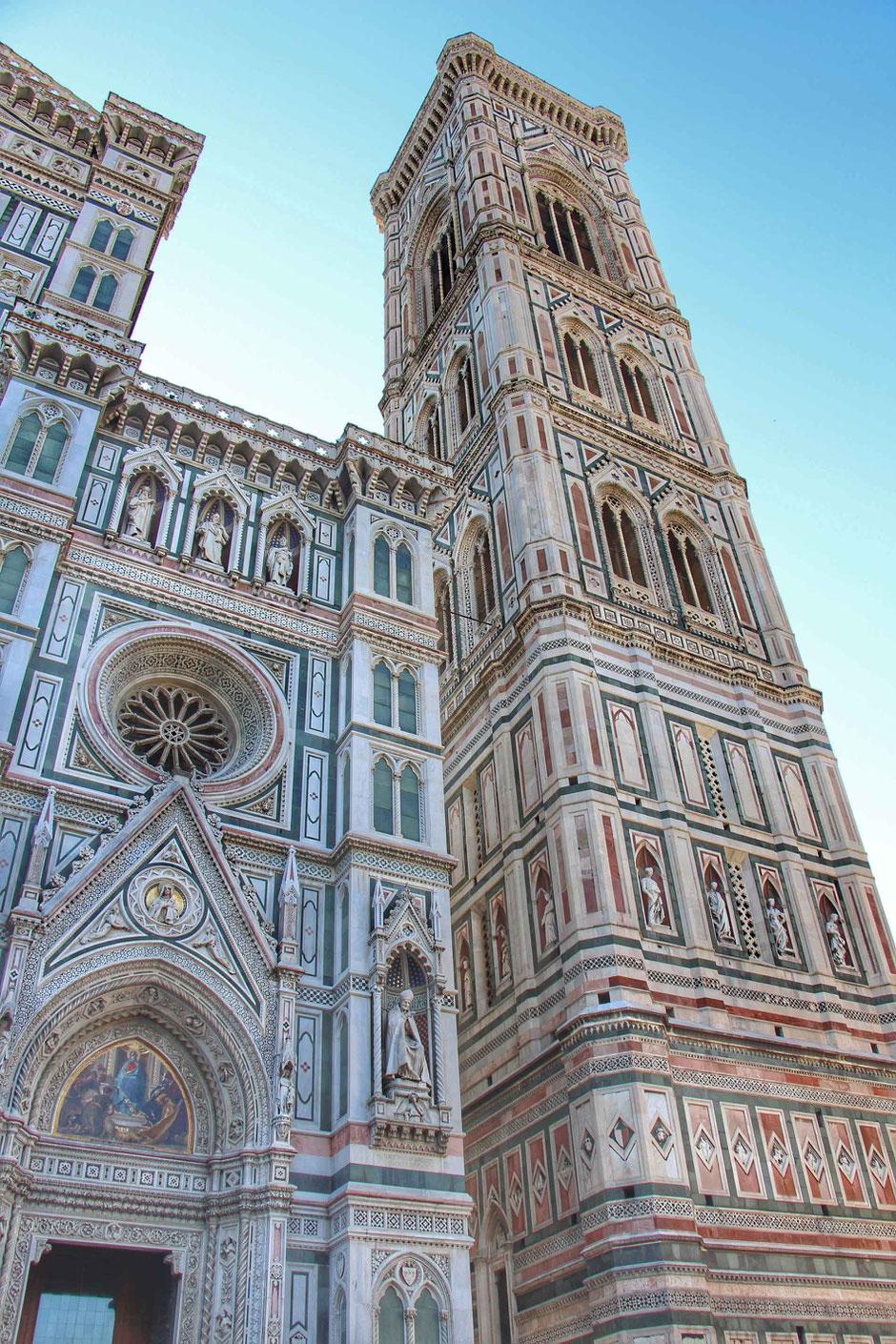 Climbing Giotto's Campanile in Florence Italy with children